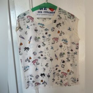 Barely worn Sandro silk shirt - must go by 7/1